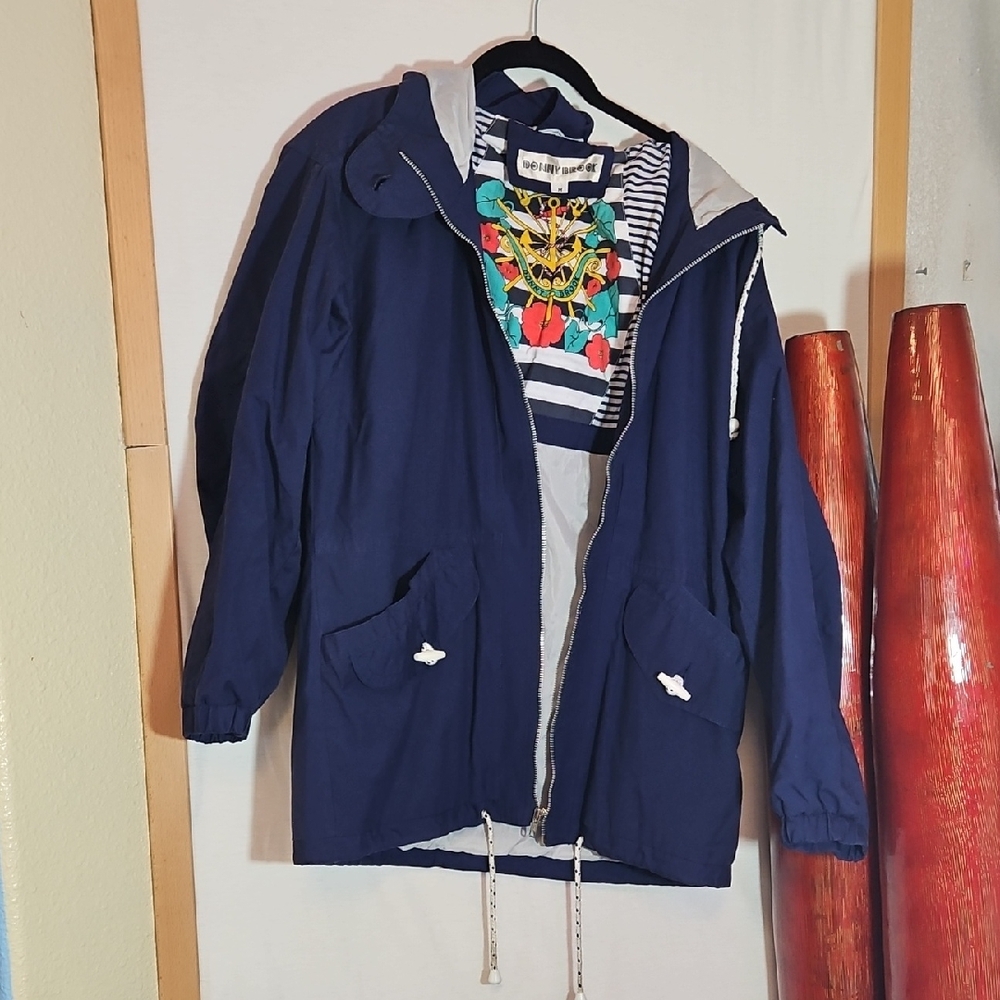Donnybrook Navy Jacket with Nautical Print Vintage